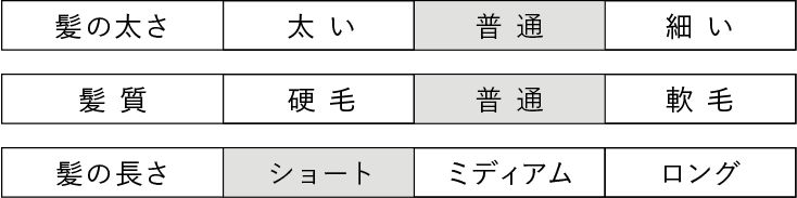アリミノ　メンズパーマ　髪の太さ　普通　髪質　普通　髪の長さ　ショート