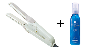 MGプラチナ輝髪デザインアイロン + アプルセルプレミアム 薬用ヘアパック