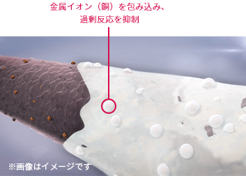 イルミナカラー　透明感　金属イオン（銅）を包み込み、過剰反応を抑制