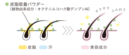 「皮脂吸着パウダー」で髪や頭皮のベタつきをリセット settle セトル 中野製薬